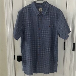 Voyager Men's Blue Short Sleeve Shirt